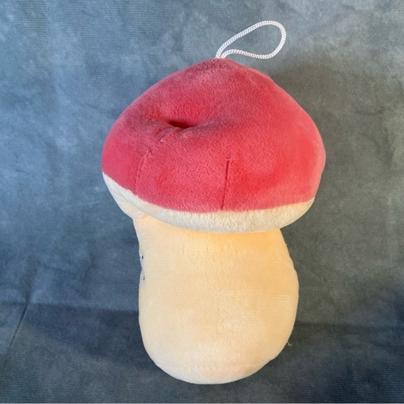 Mushroom Plush Duo Pink & Purple Hanging Display Happy Face Office Car Deco - Picture 2 of 13